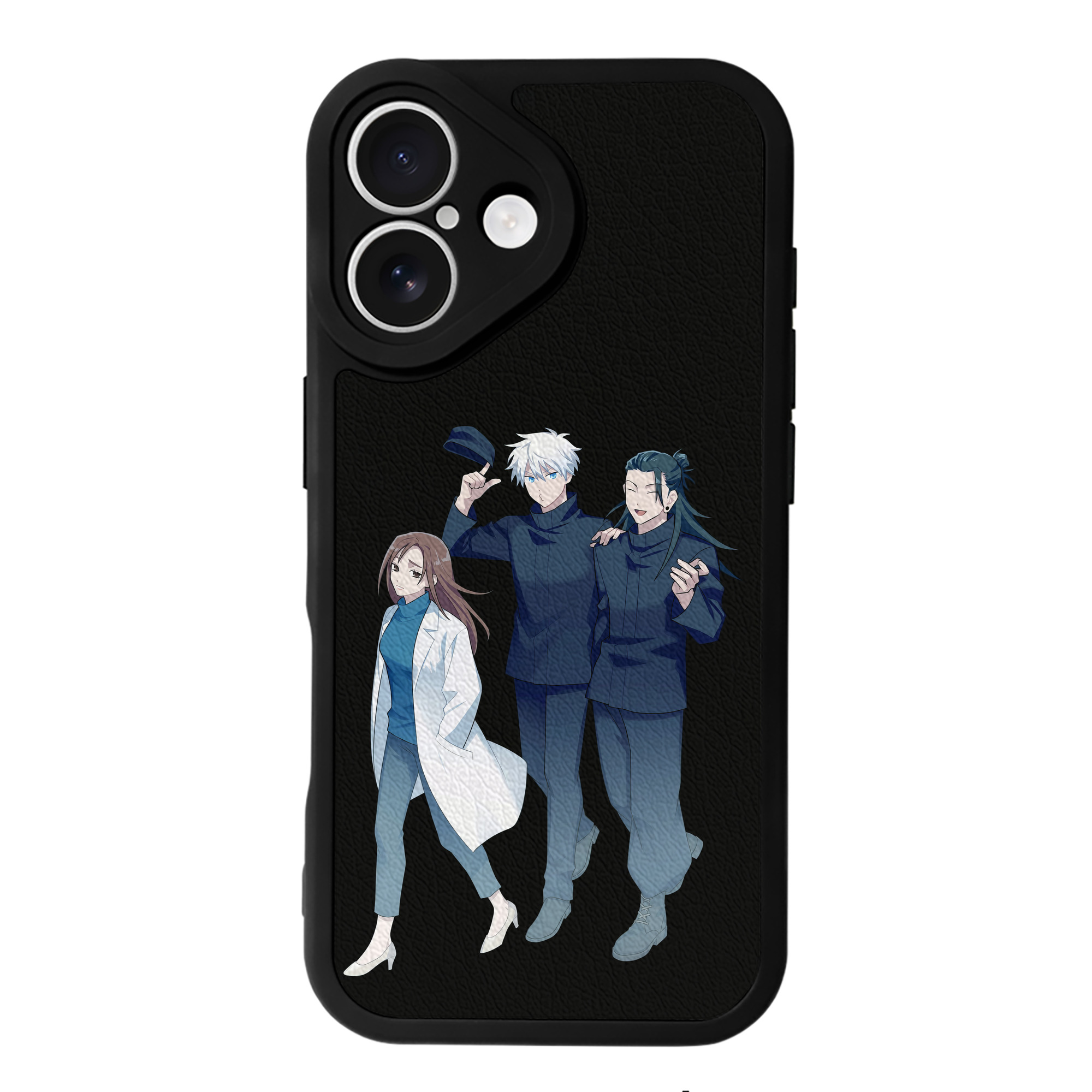 （画像用） 呪術廻戦 Jujutsu Kaisen 【iPhone 16シリーズ対応】シリコンスマホケース（レザー調） 材質：シリコン